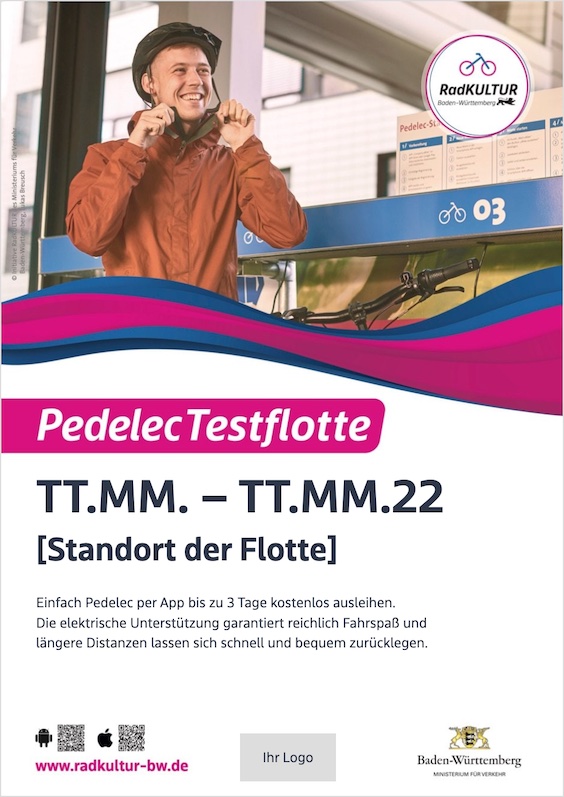 PedelecTestflotte Plakat Vorschau