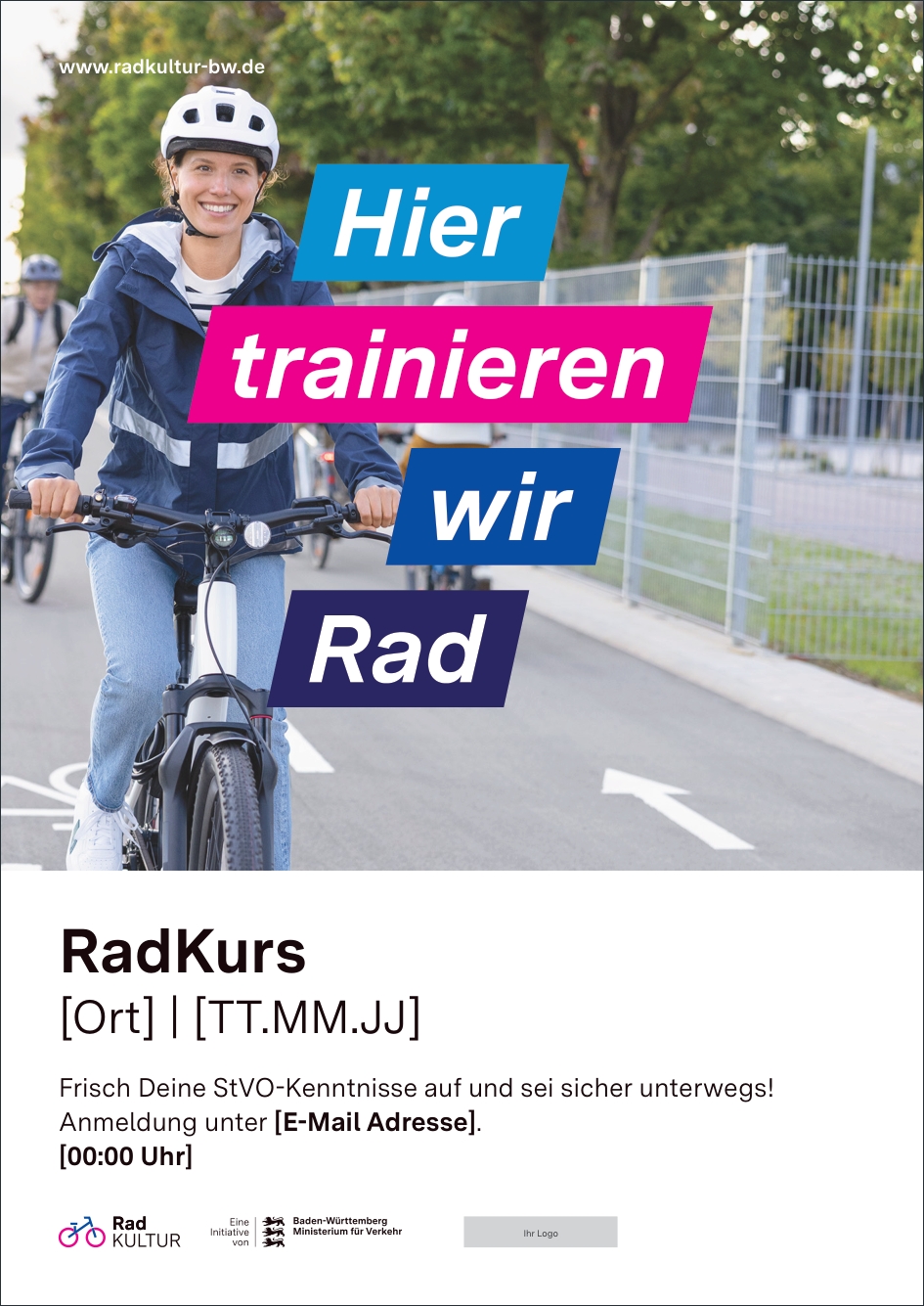 RadKurs Plakat Vorschau